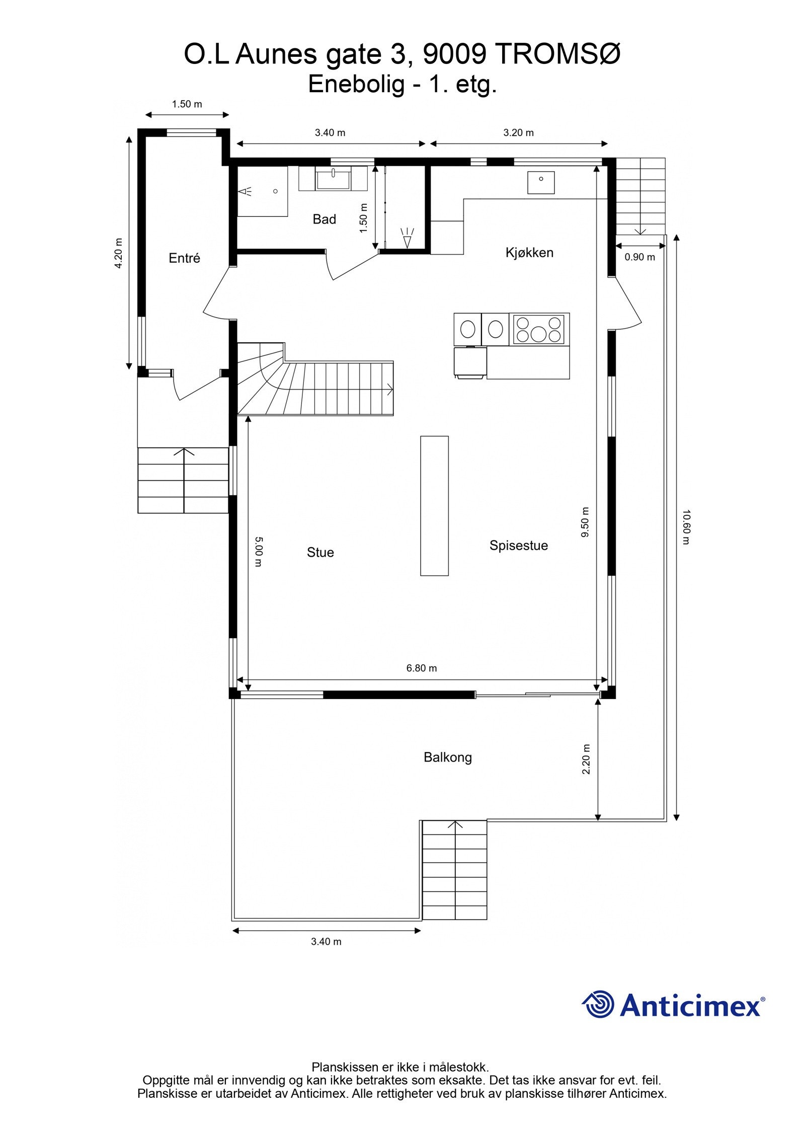 Plantegning, hovedetasje Galleribilde