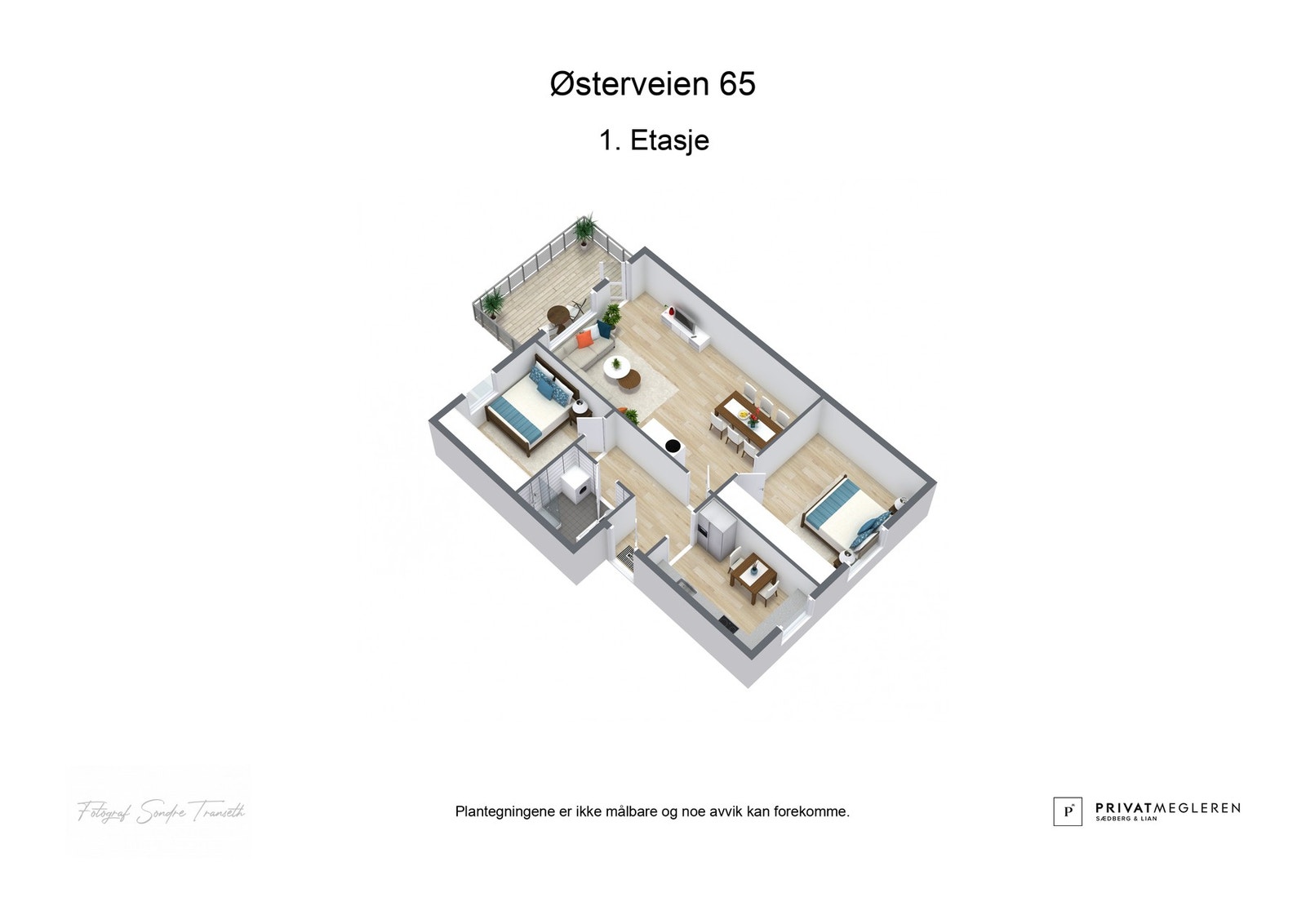 3D Plantegning Galleribilde