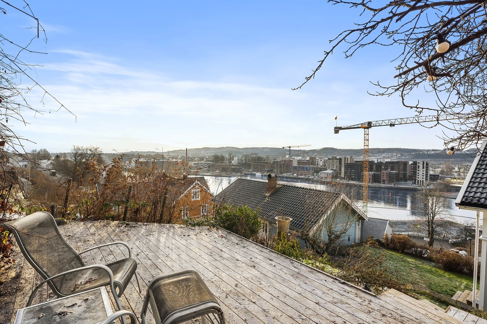 Flott utsikt fra plattingen Galleribilde