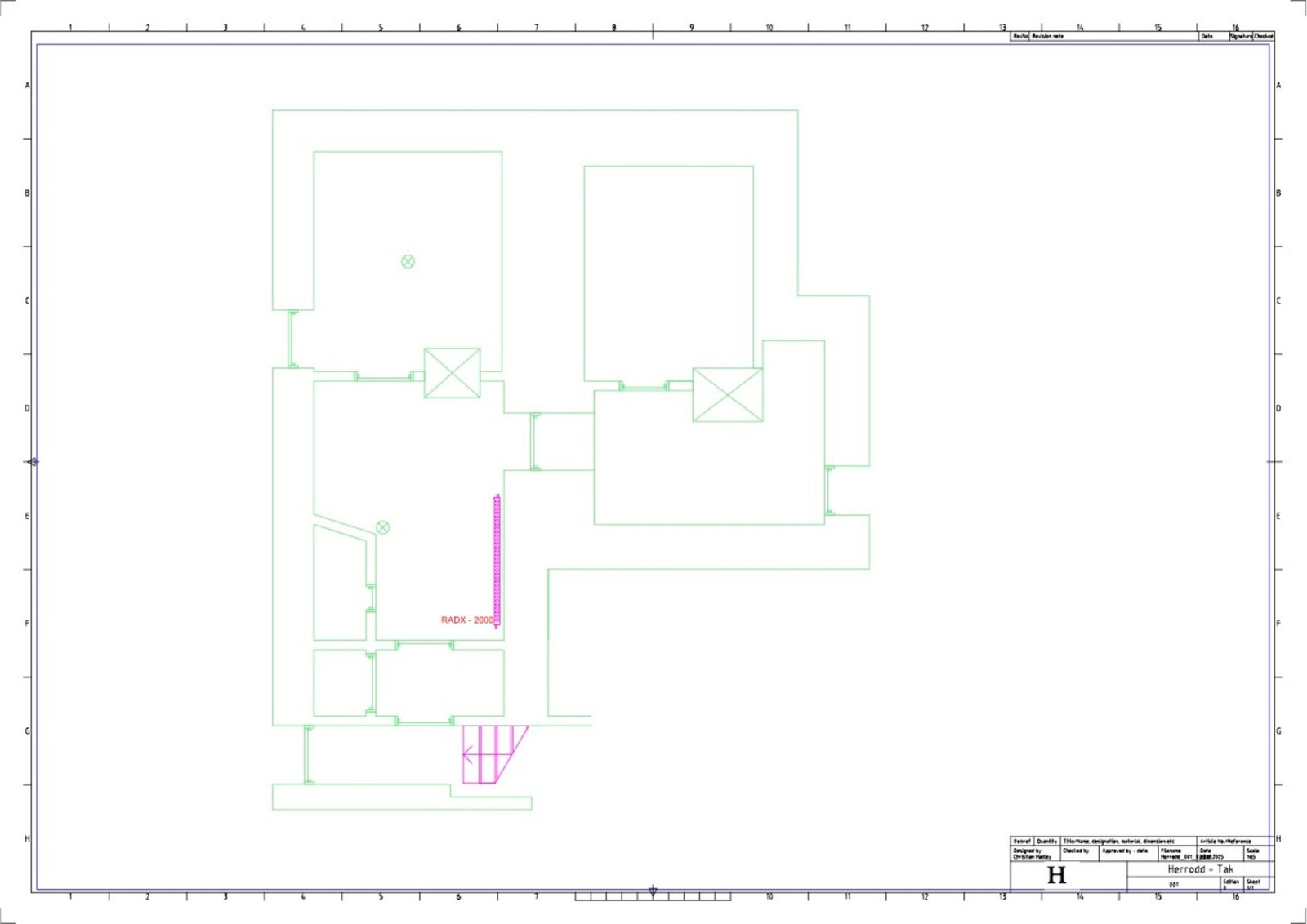 Plantegning kjeller. Galleribilde