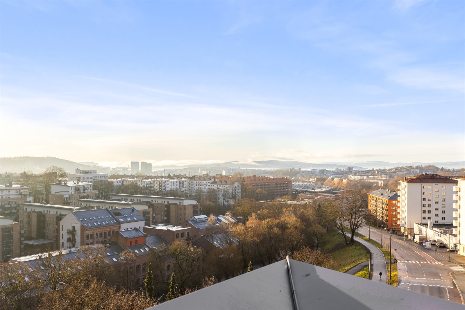 Utsikt fra takterrassen Galleribilde