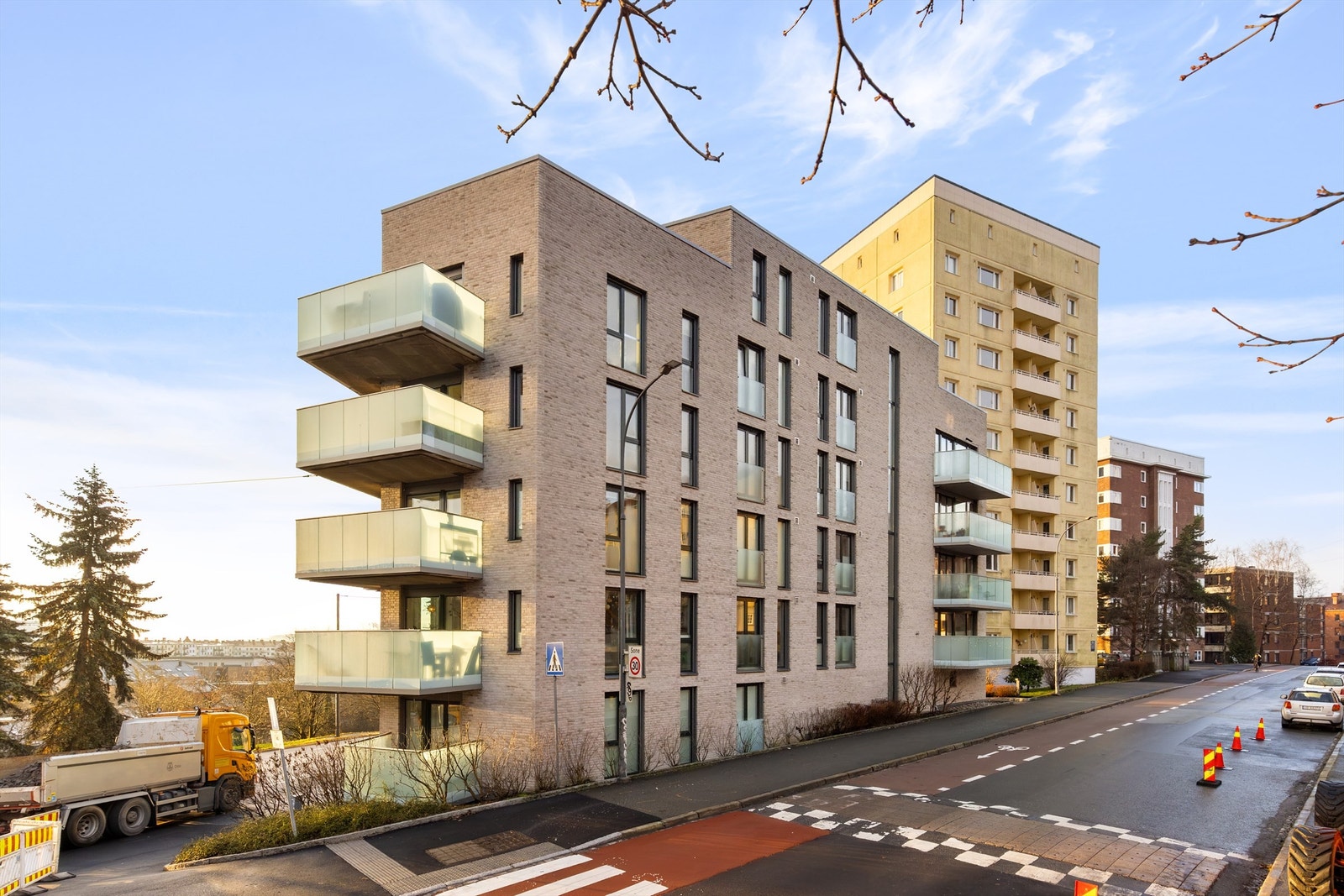 Fasade Brochmanns gate 9. Bygget sto ferdig i 2017 Galleribilde