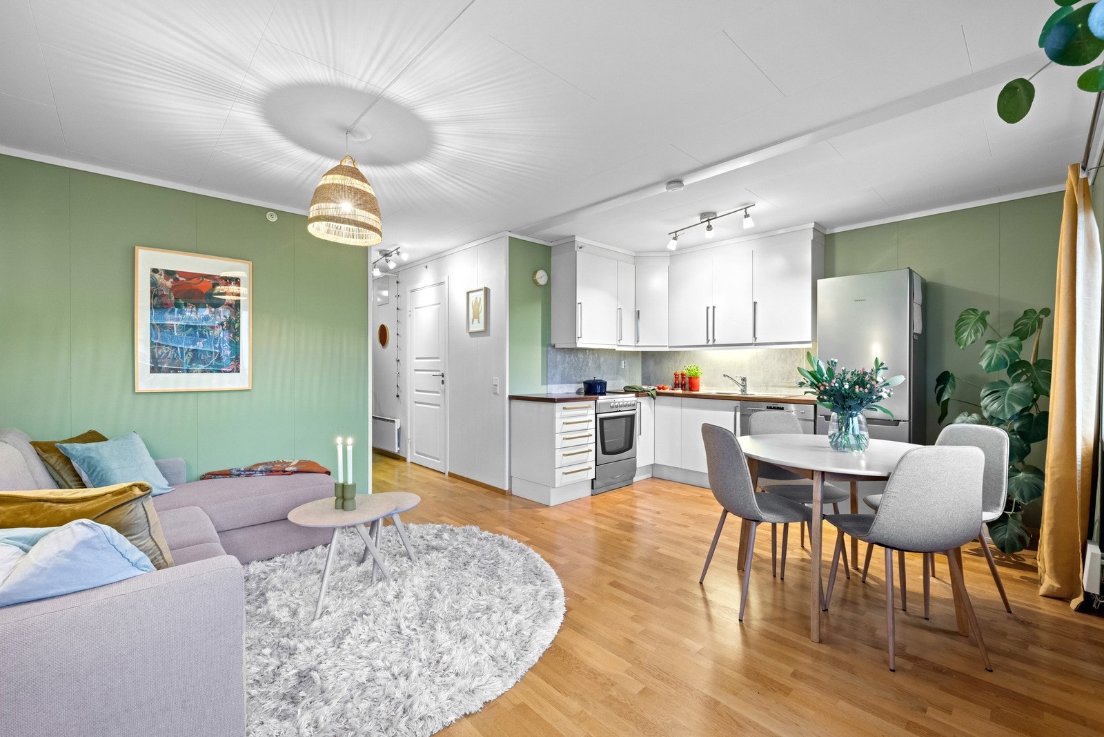 Leiligheten er også enkel å innrede etter eget ønske. Galleribilde