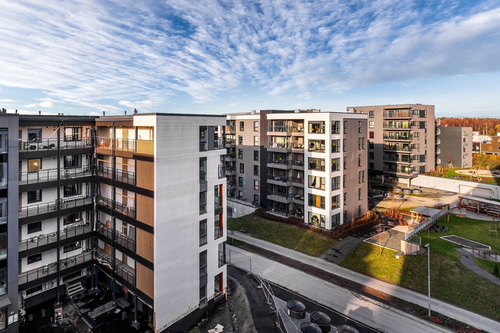 Flott utsyn fra balkongen Galleribilde