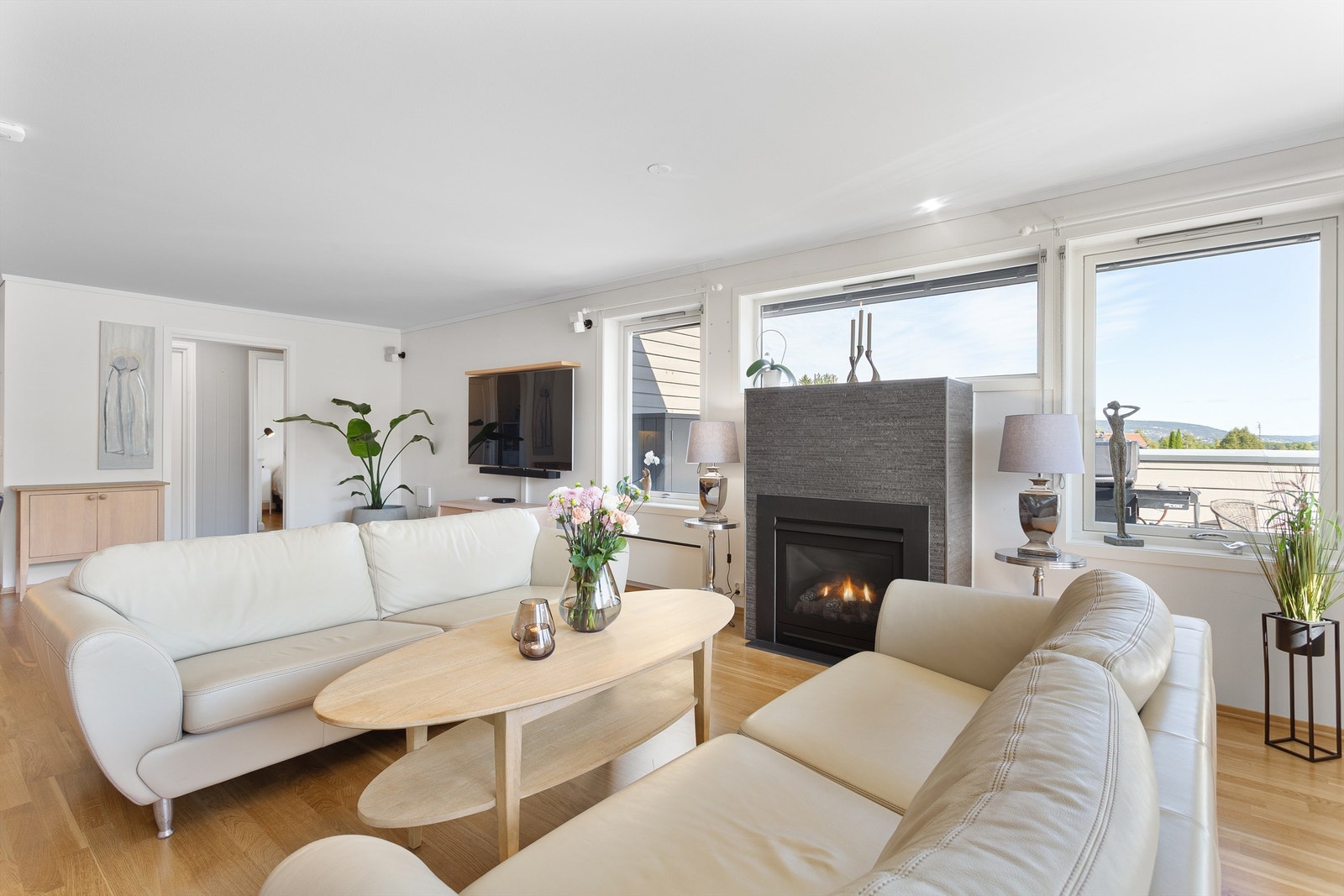 Flott gasspeis i stuen Galleribilde