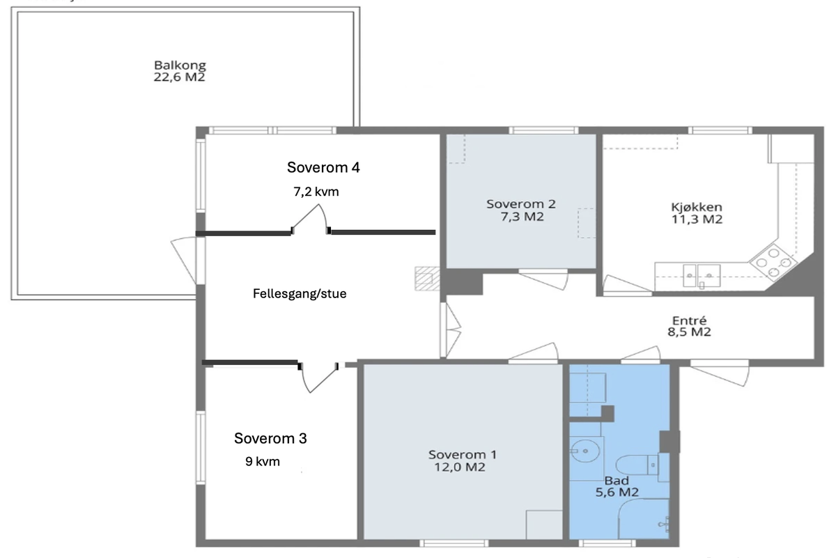 Plantegning. Galleribilde