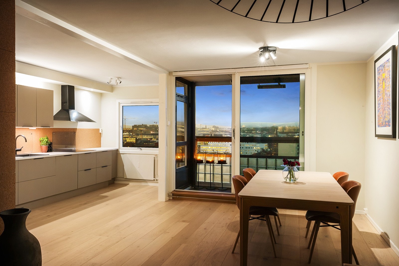 Middager med fantastiske solnedganger Galleribilde