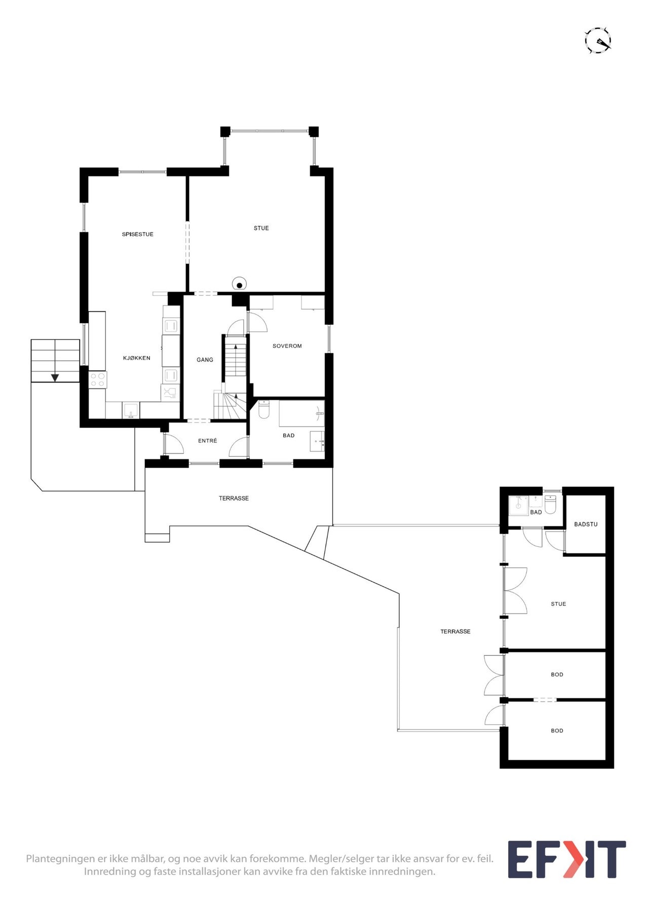 Boligens planløsning - 2.etasje Galleribilde