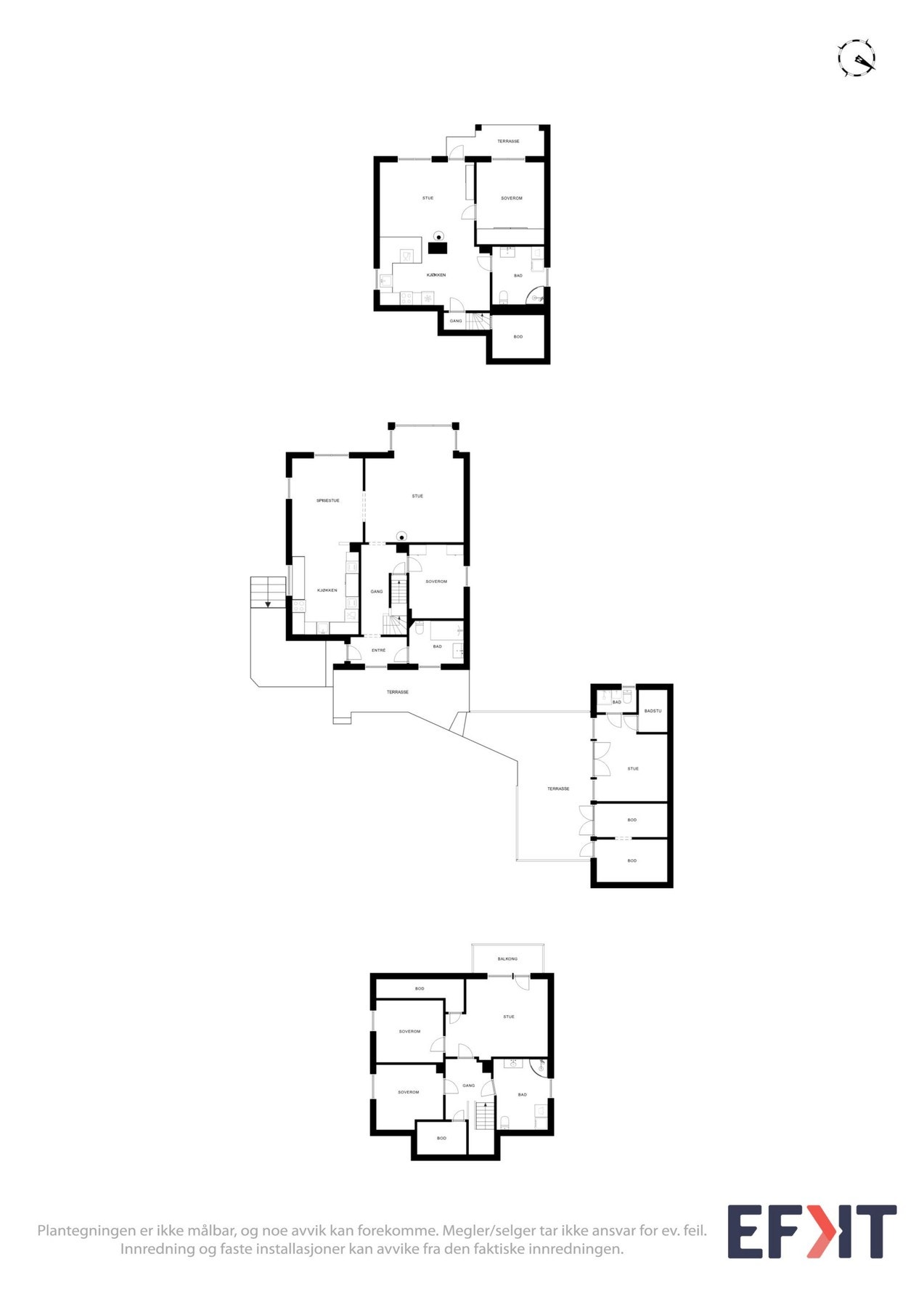 Boligens planløsning - Velkommen til visning. Galleribilde