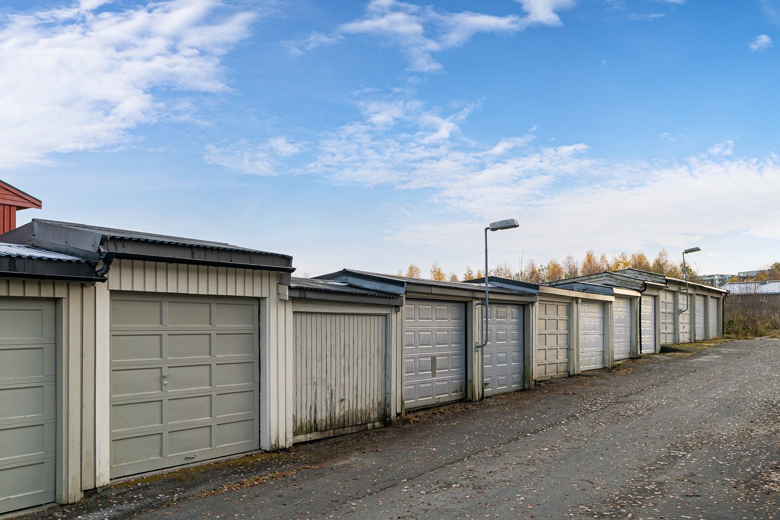 Garasjeplass i rekke. Galleribilde