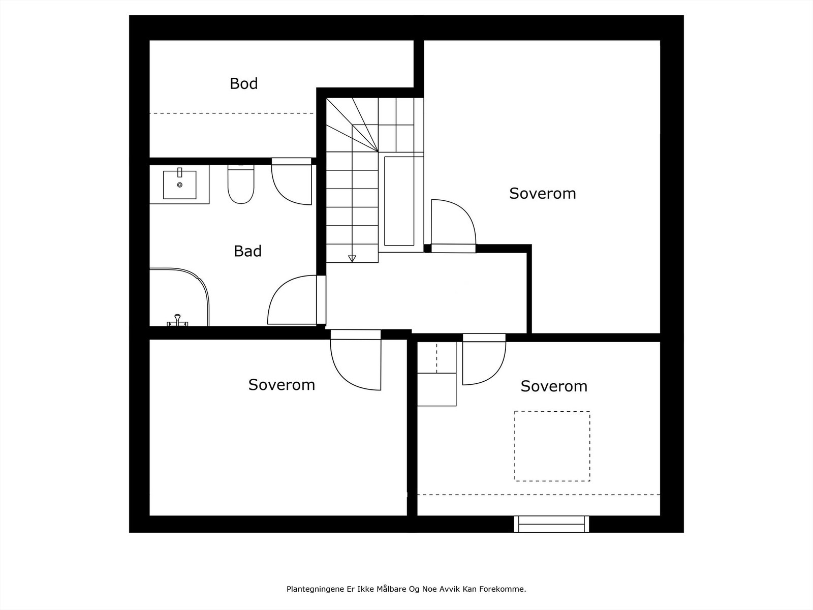 Plantegning loft. Galleribilde