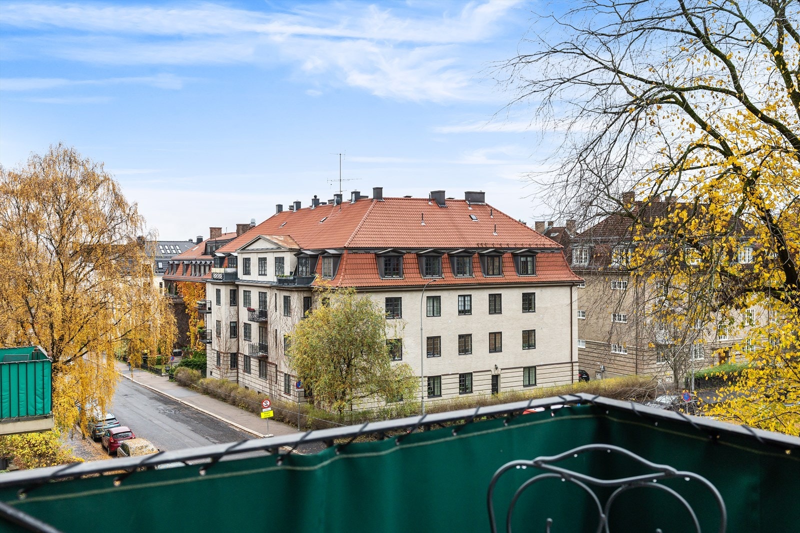 Her har du utsikt mot vakre bygårder og trivelige omgivelser. Galleribilde