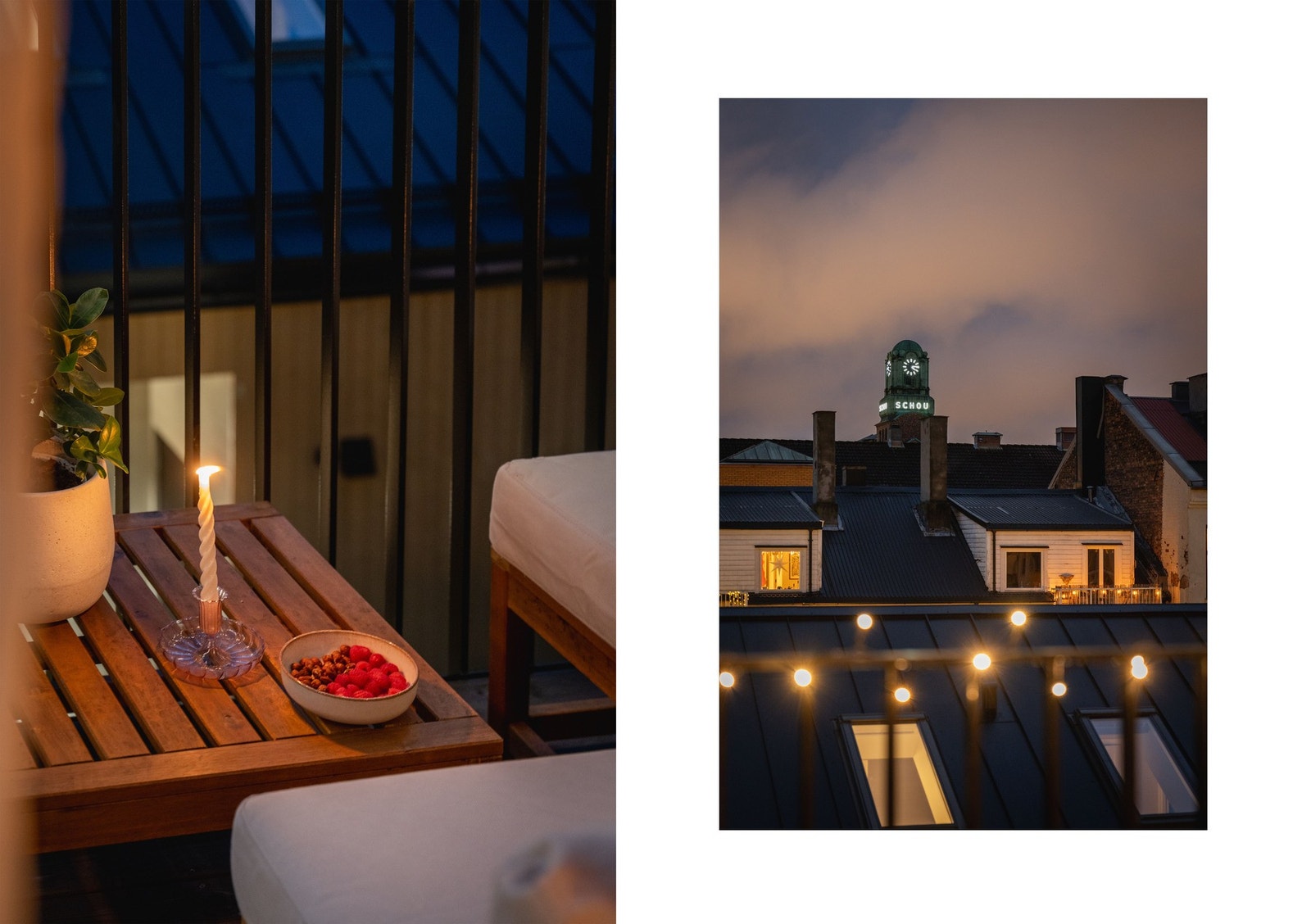 Her er det koselig å sitte både dag- og kveldstid. Galleribilde