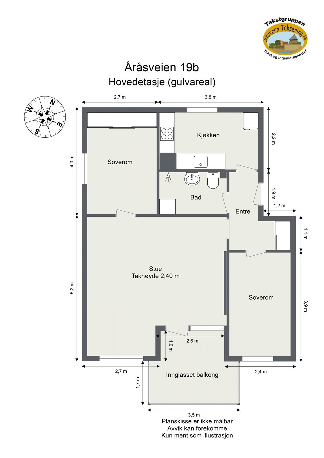 Plantegning 3. etasje. Galleribilde