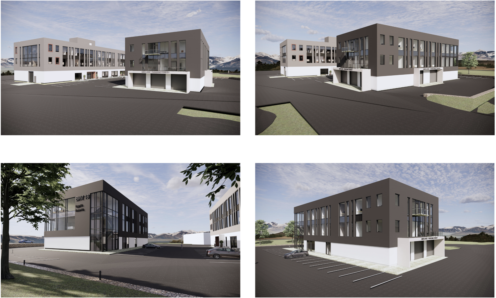 Illustrasjoner av bygg Galleribilde