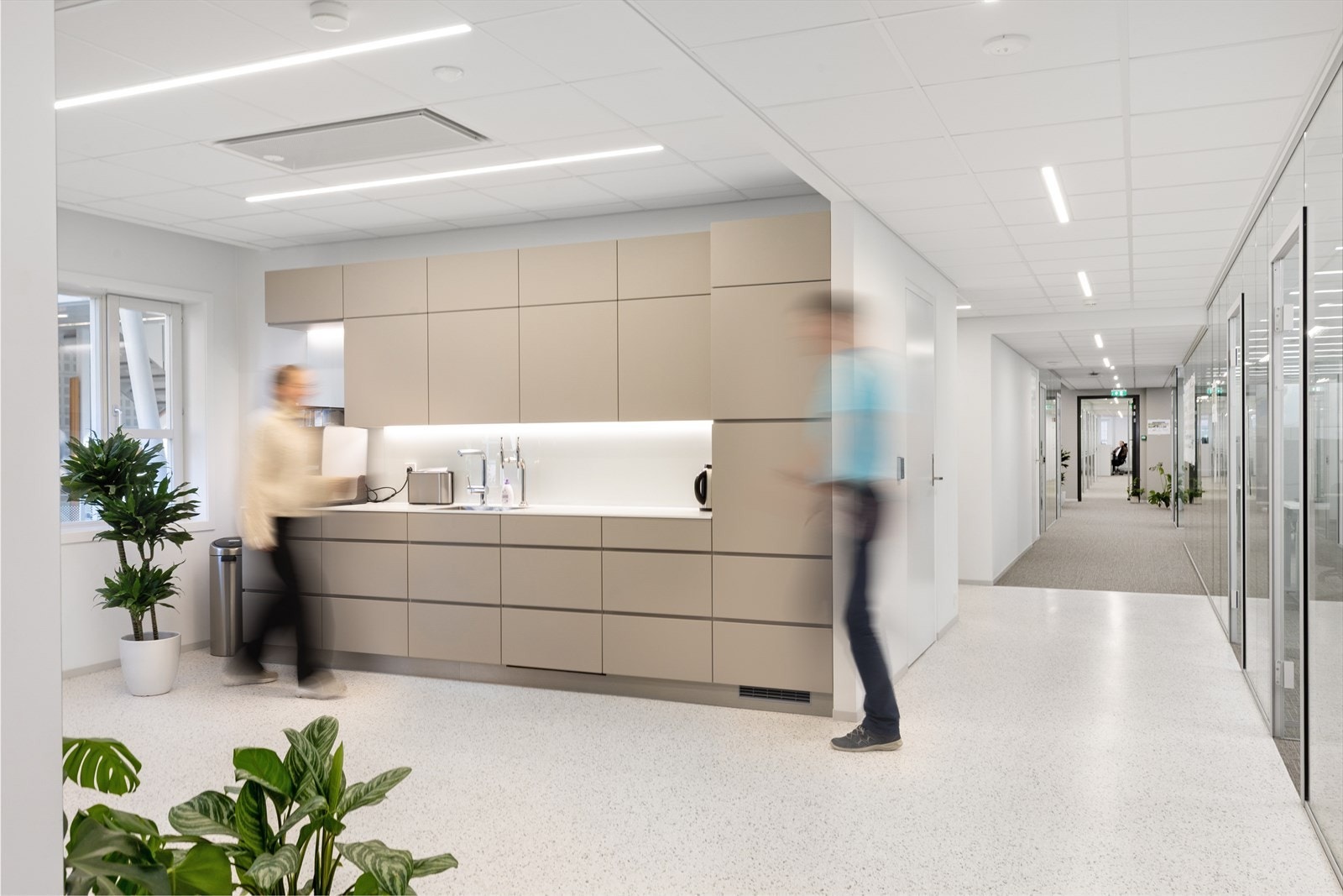 Kjøkken med terazzogulv Galleribilde