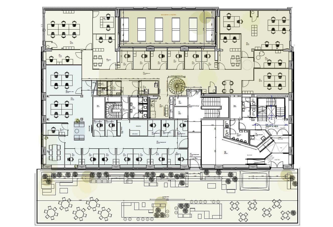 Arealplan 3 etg-. Galleribilde