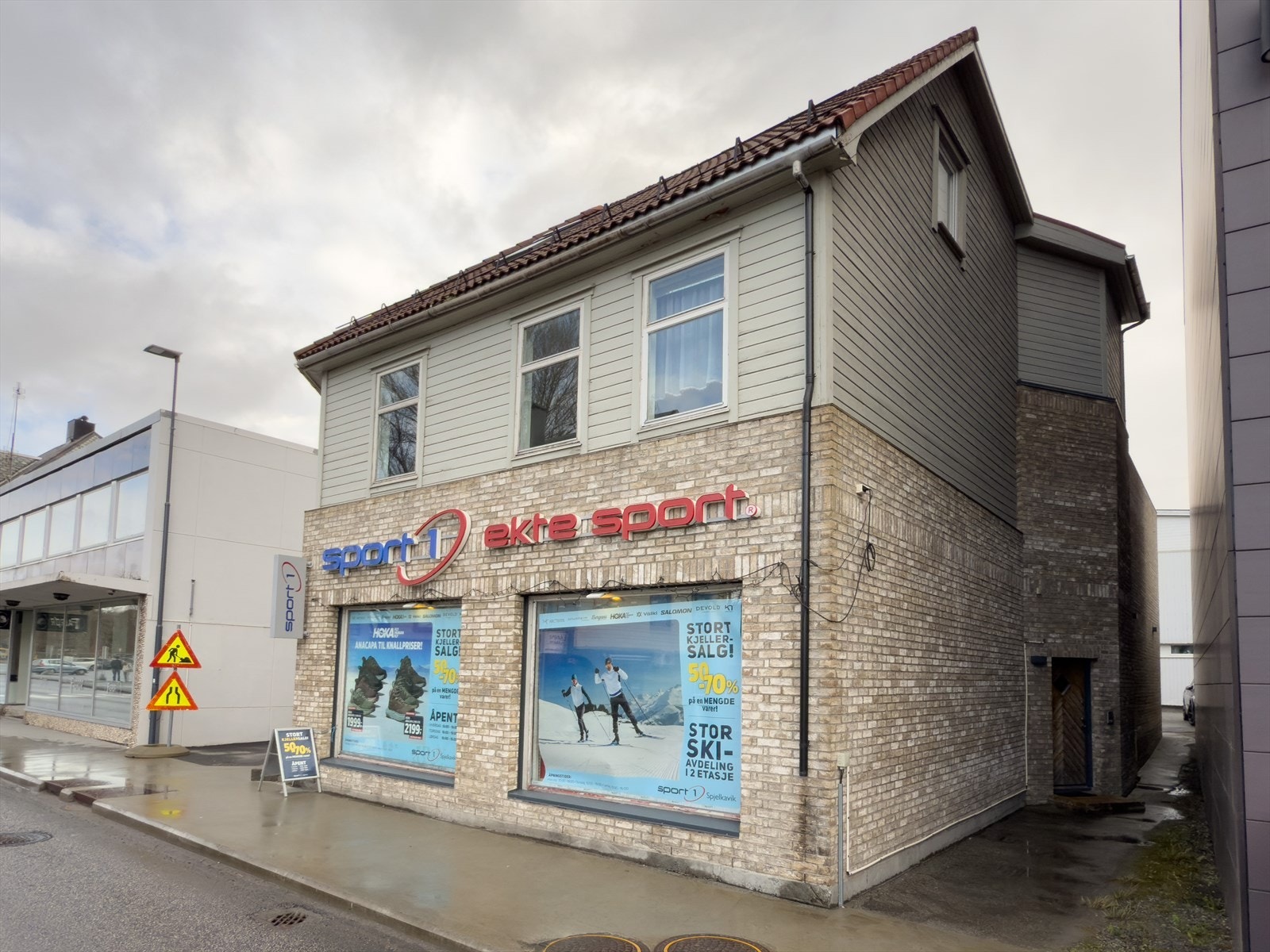 Fasade i teglstein Galleribilde