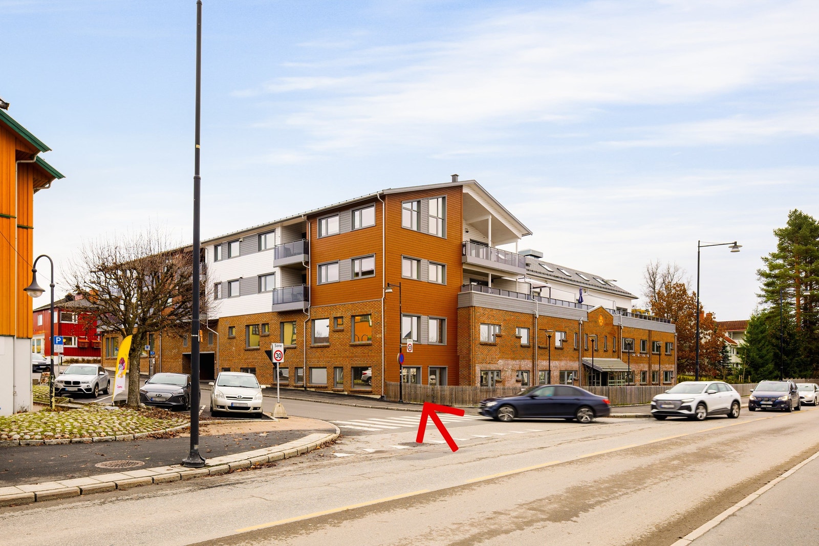 Hjørenlokale beliggende i krysset Veiberggata/Trondheimsvegen Galleribilde