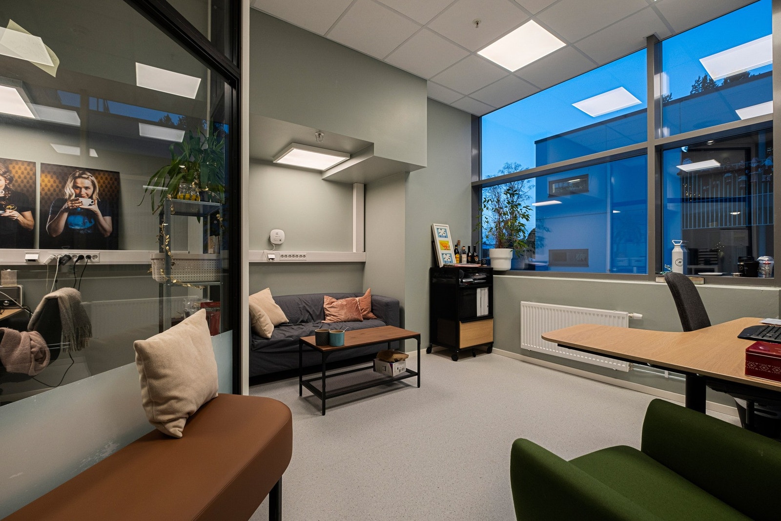 Kontor tilknyttet bakeri / produksjonslokalet. Galleribilde