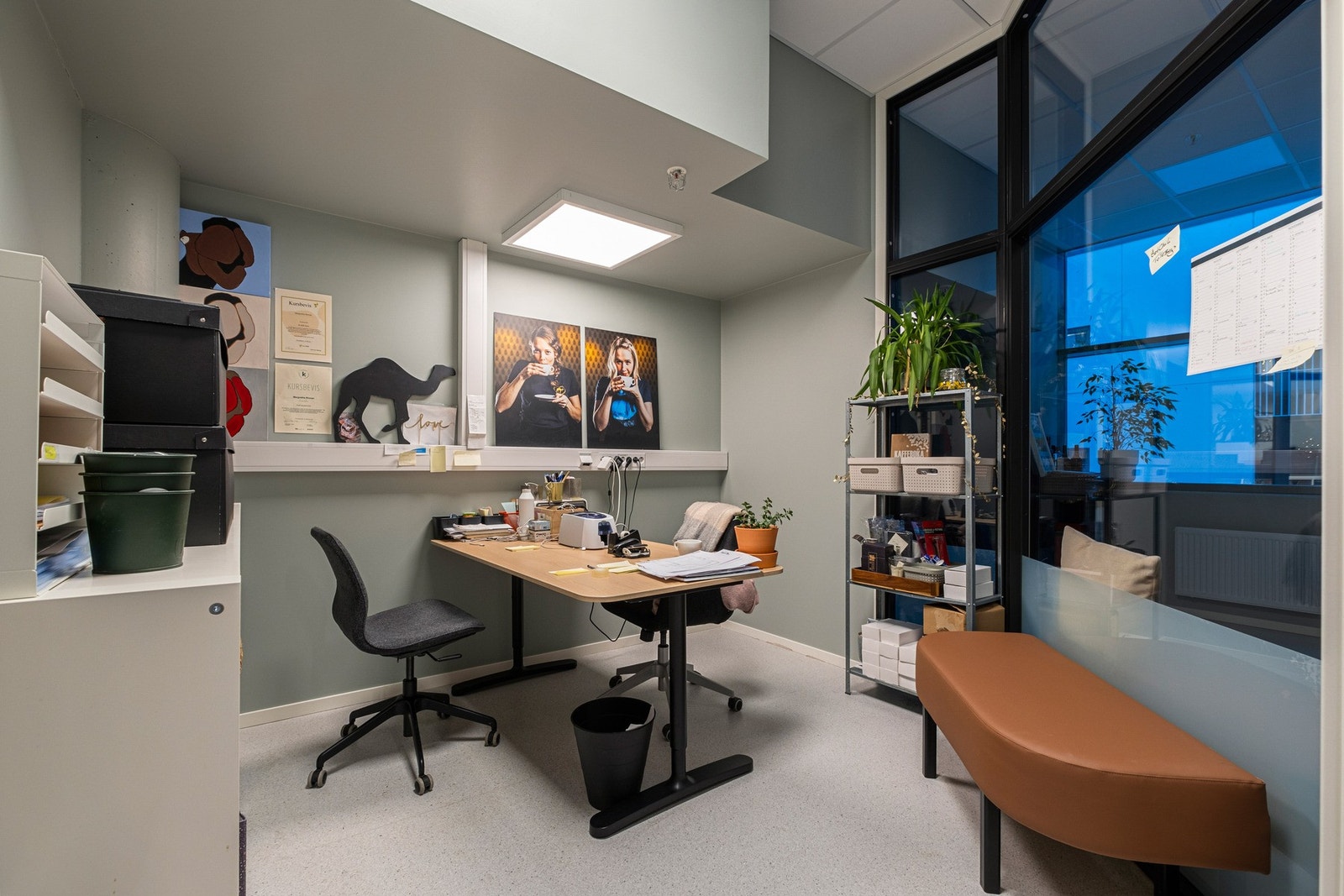 Kontor tilknyttet bakeri / produksjonslokalet. Galleribilde