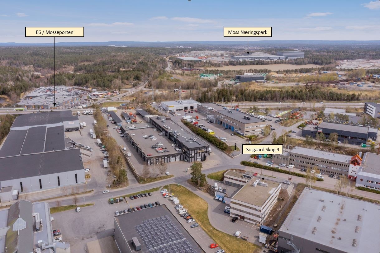 Solgaard Skog 4 har sentral beliggenhet mot E6 Galleribilde