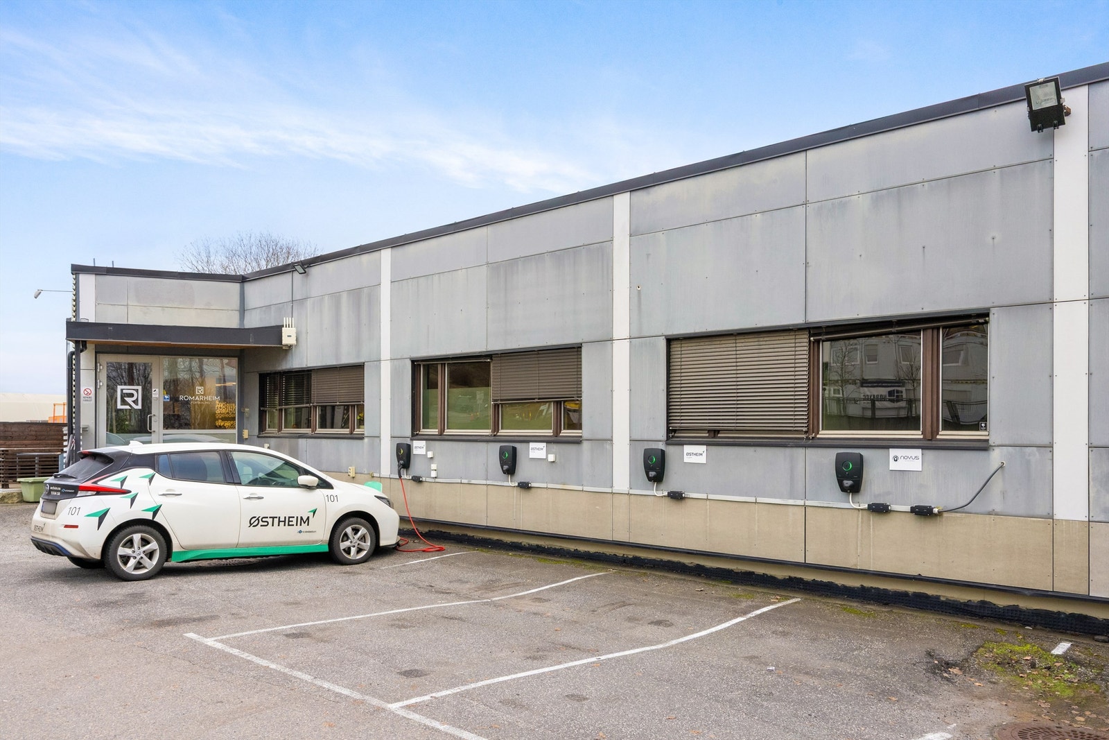 Mulighet for å leie parkeringsplasser med elbil-lader Galleribilde