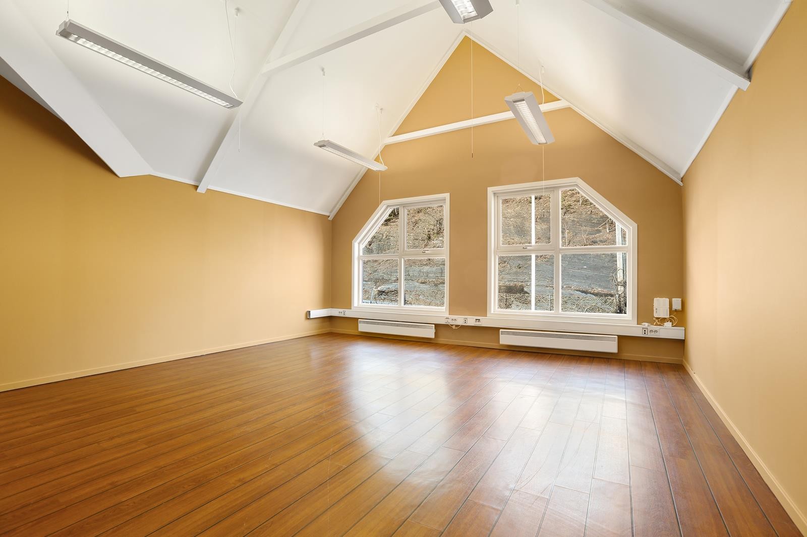 Plass til både arbeidspulter, salong og møtebord Galleribilde