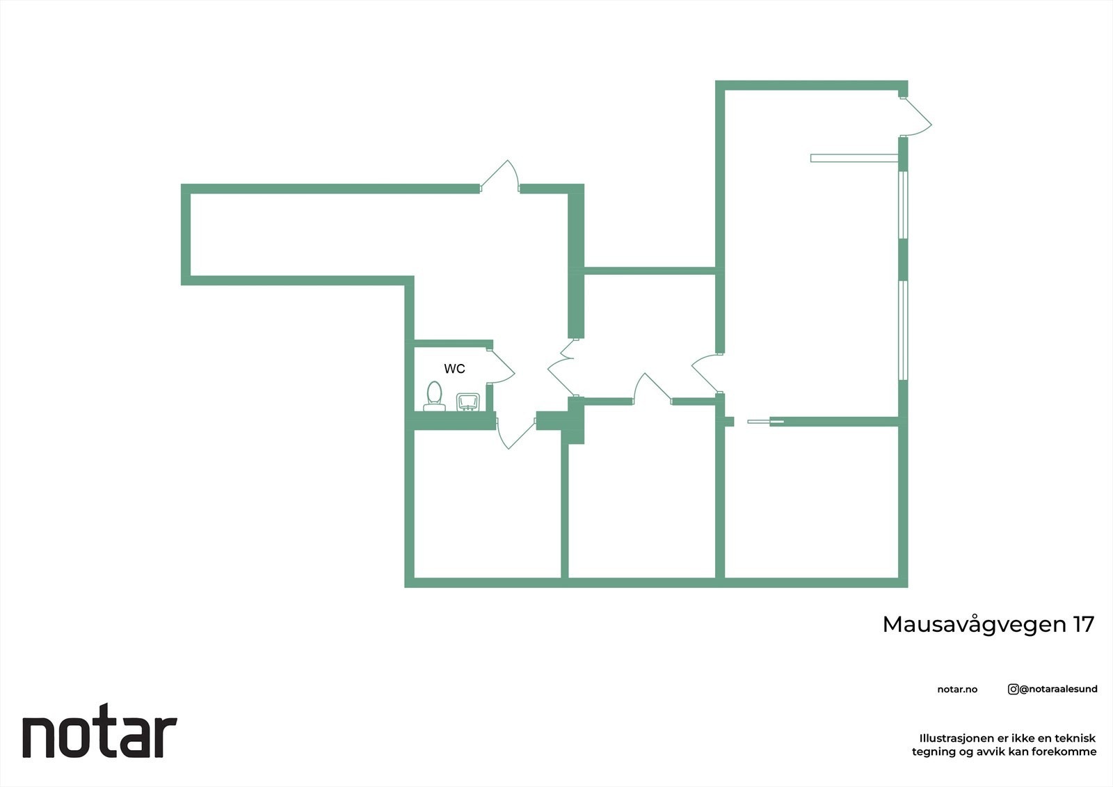 Plantegning av butikklokale i 1. etasje Galleribilde
