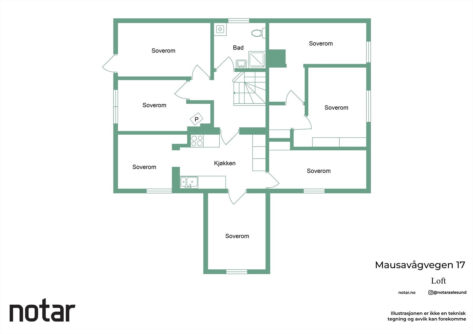 Plantegning av 2. boligetasje Galleribilde