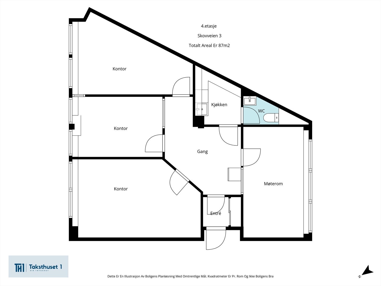 Plantegning Galleribilde