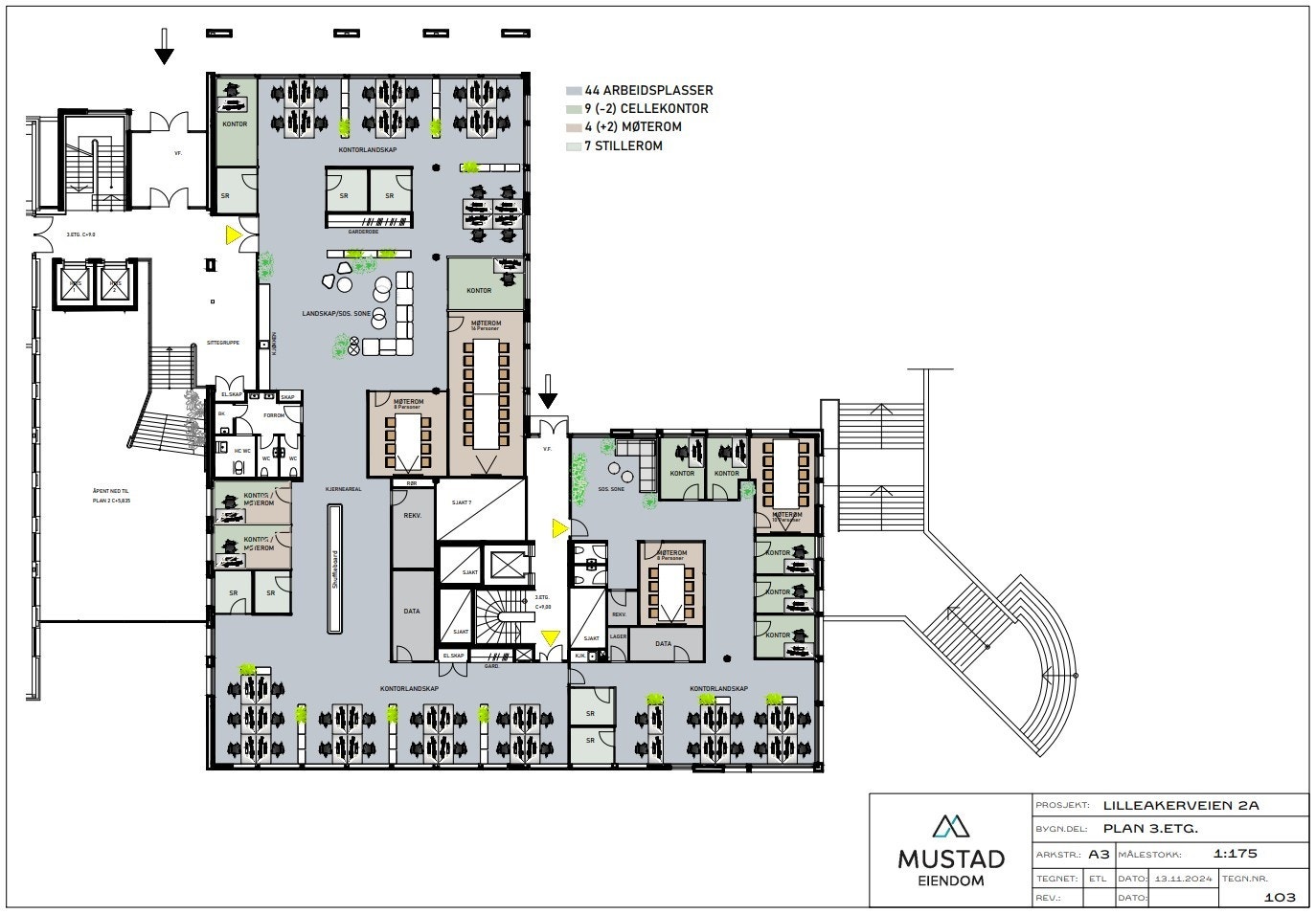 Plantegning Lilleakerveien 2B Galleribilde