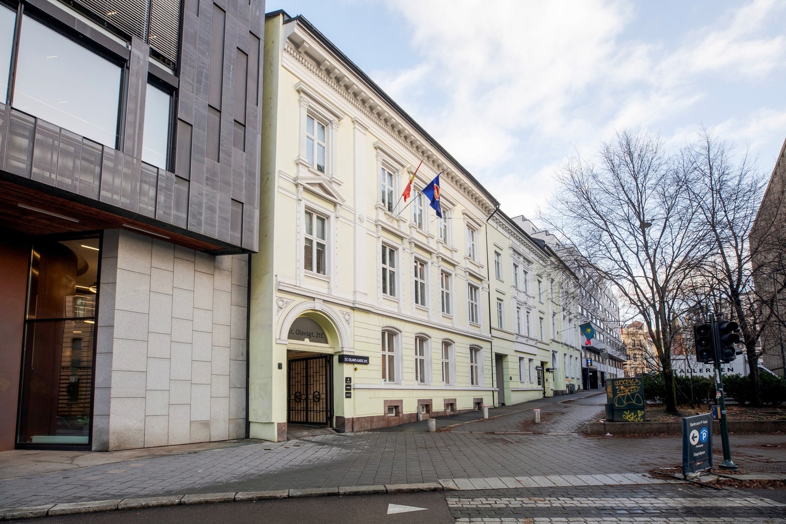 St Olavs gate 21C har en vakker og fin fasade. Galleribilde