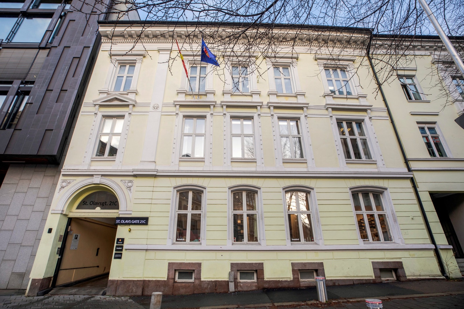 St Olavs gate 21C har en vakker og fin fasade. Galleribilde