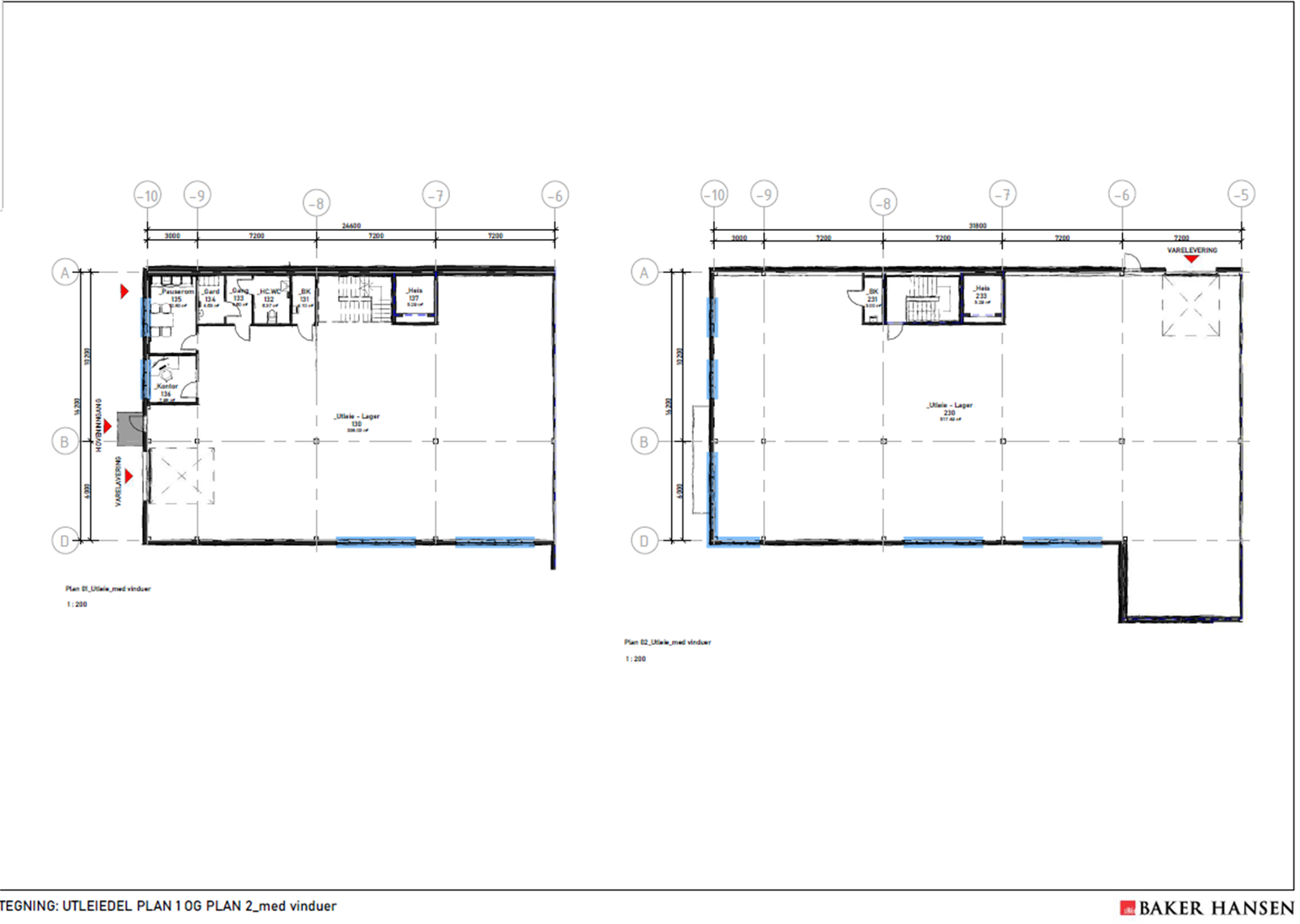 Plantegning leveranse. Galleribilde