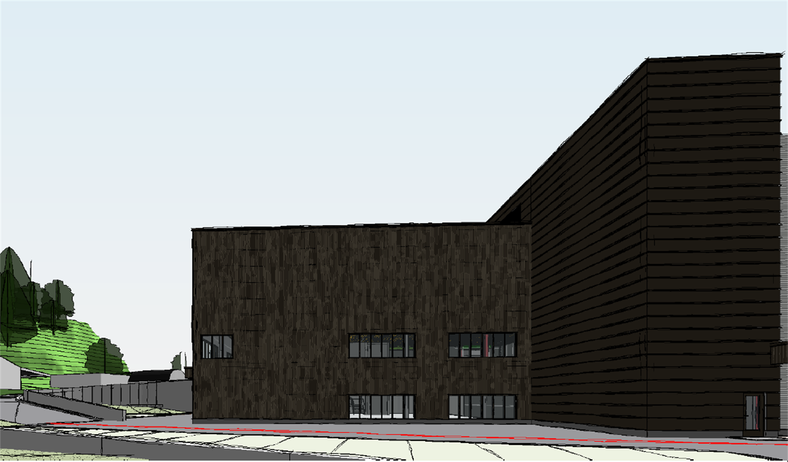 Levers uten vinduer. Vinduer er en leietakertilpasning. Galleribilde