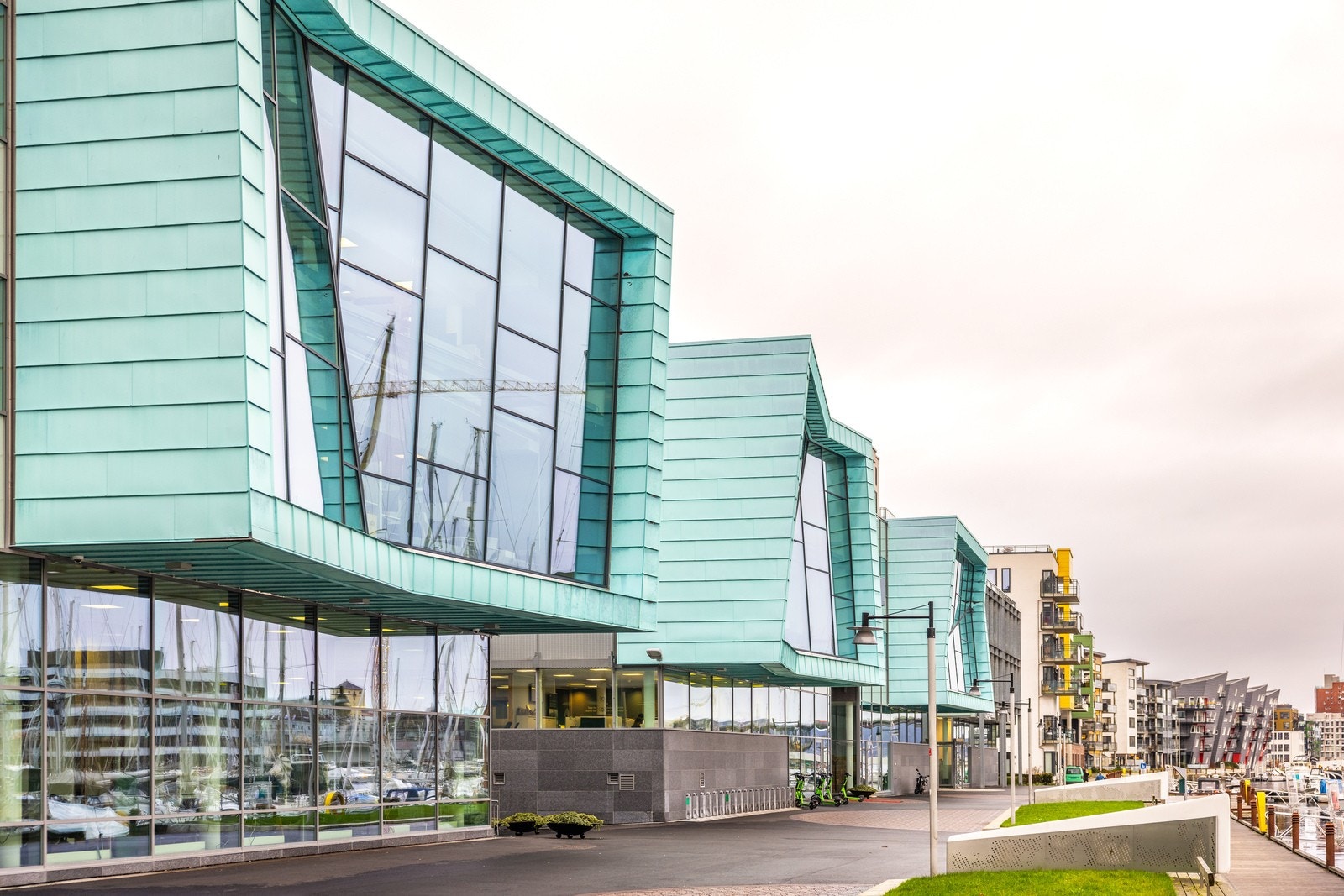 Fasade nabobygg Galleribilde