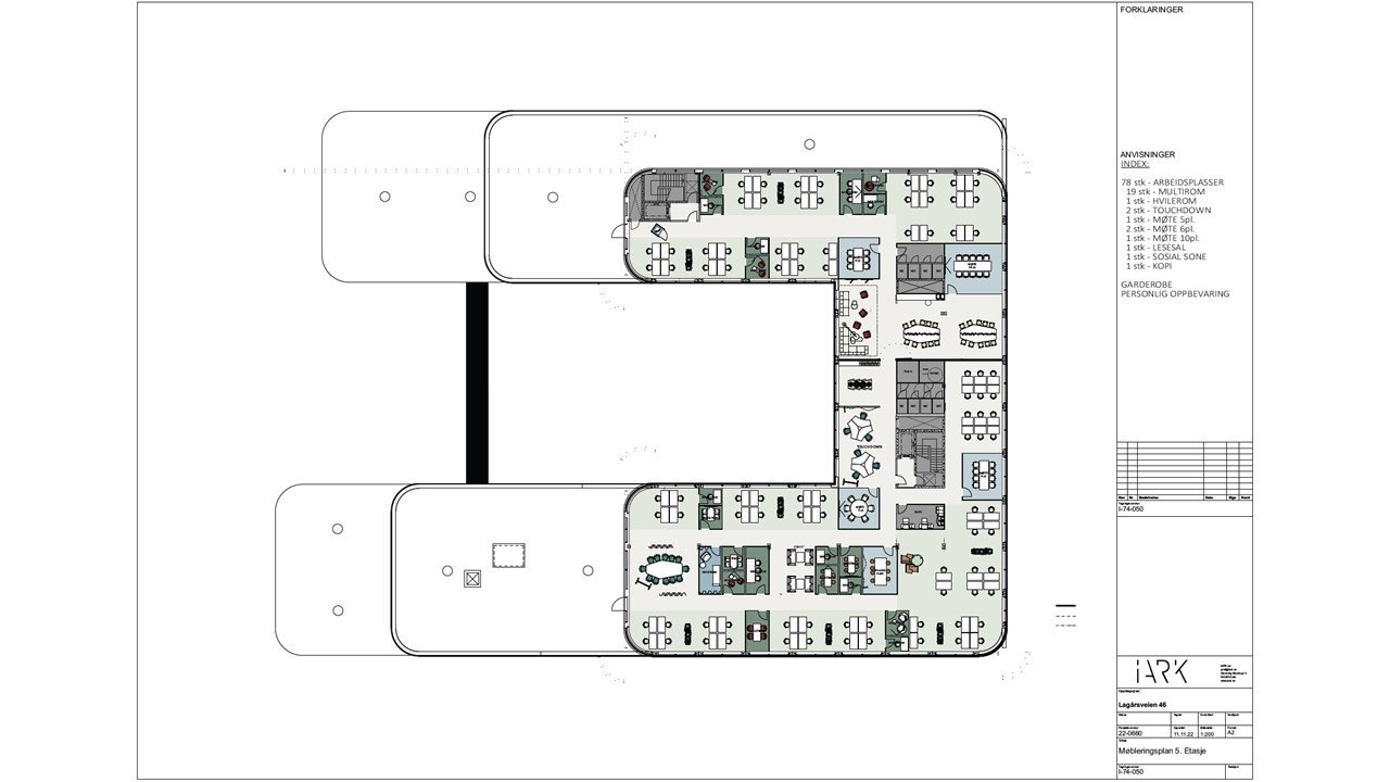 Eksempel på planløsning 5 etg Galleribilde