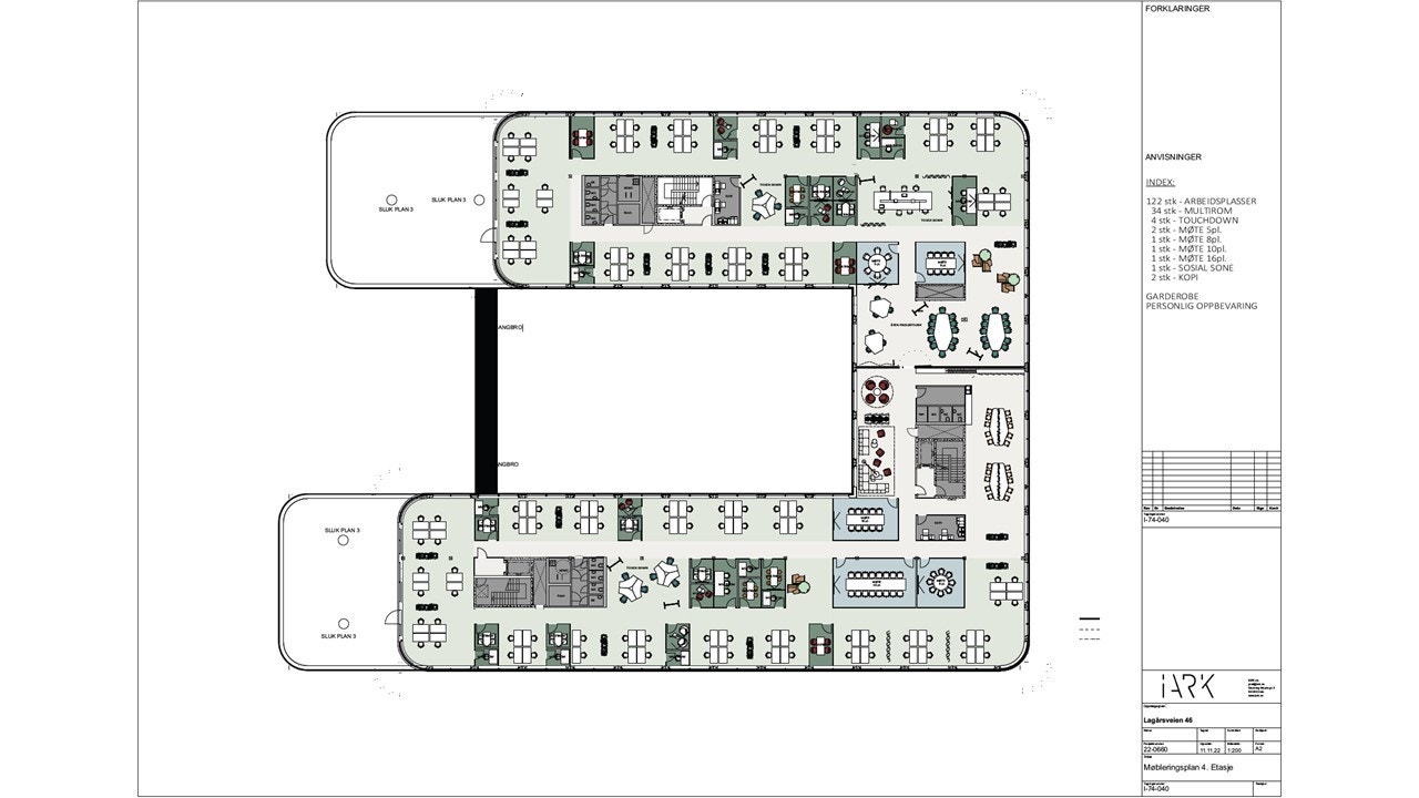 Eksempel på planløsning 4 etg Galleribilde