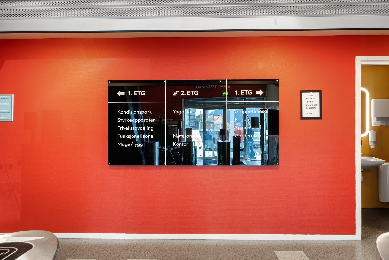 Treningstudio i 1.etasje Galleribilde