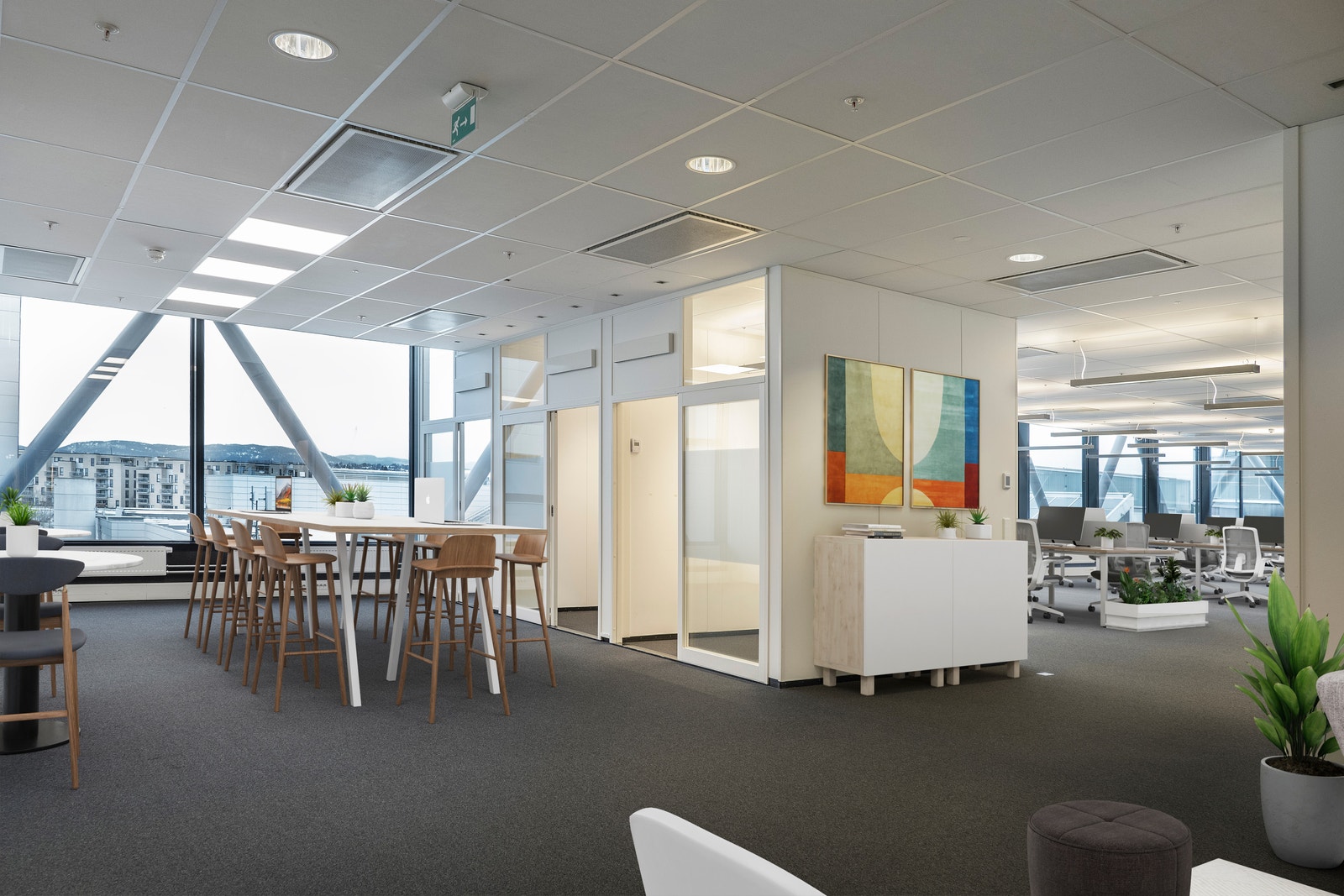 Virtuell styling av lokalet Galleribilde