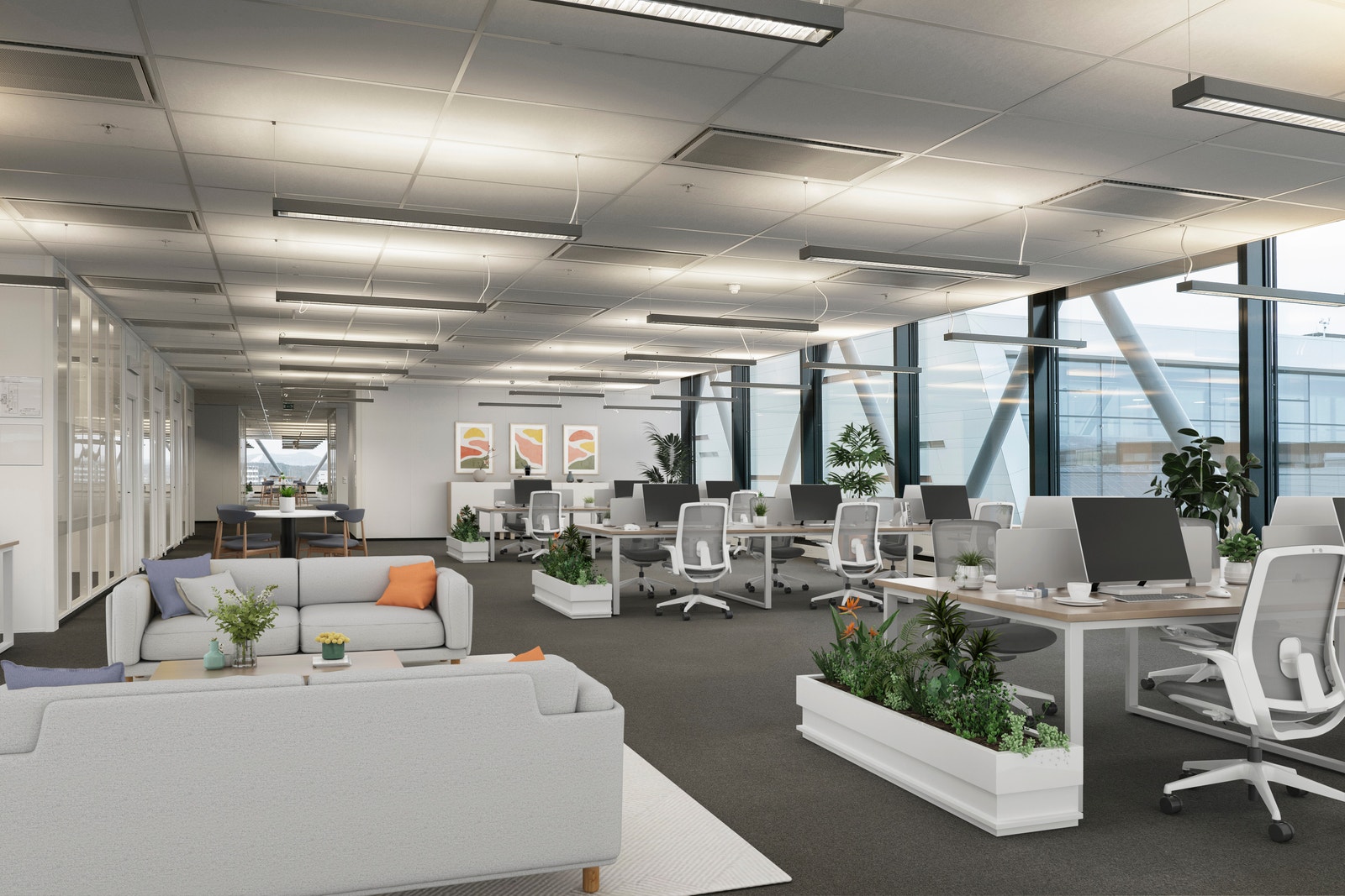 Virtuell styling av lokalet Galleribilde