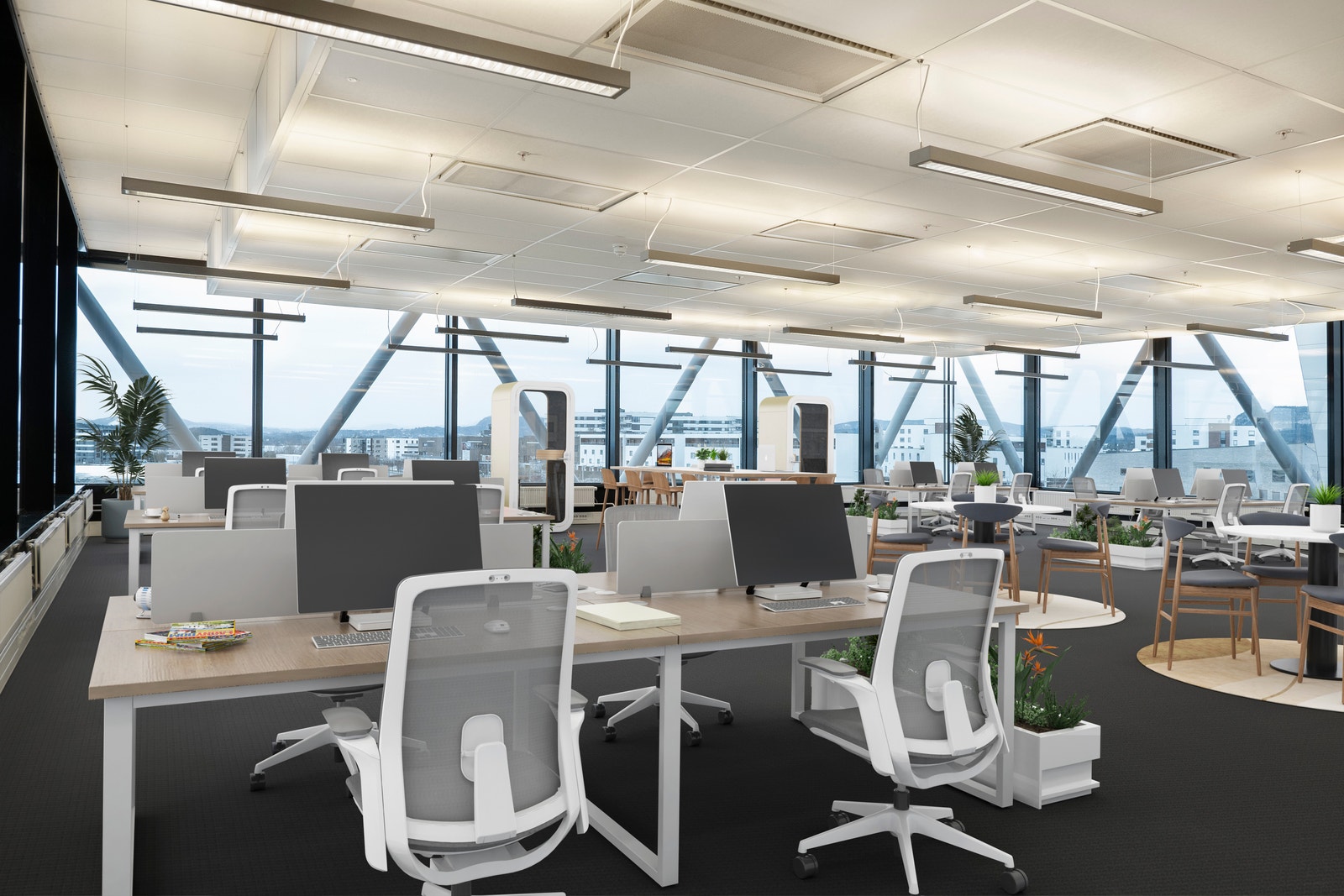 Virtuell styling av lokalet Galleribilde