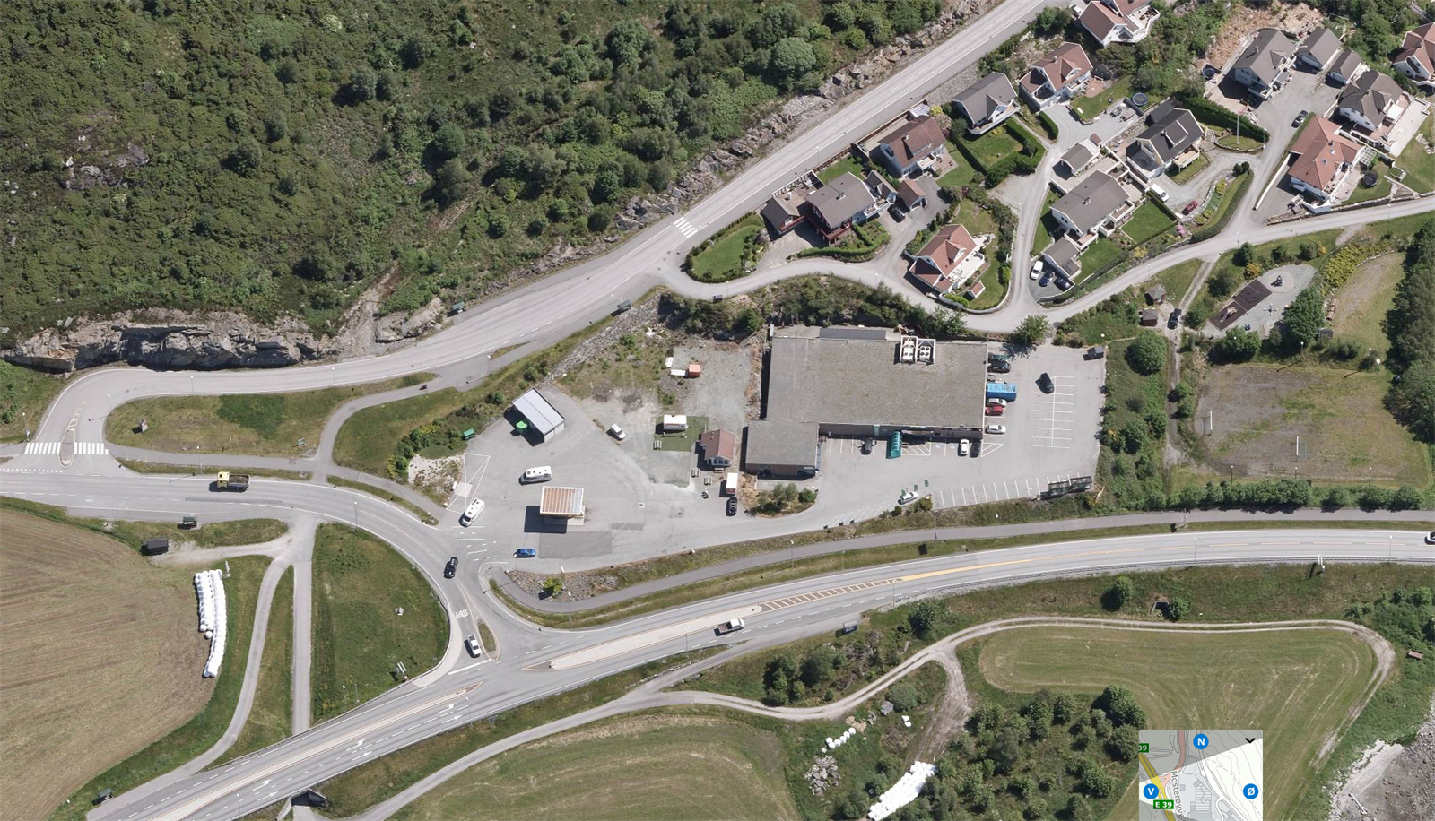 Oversiktsbilde eksisterende bygg Galleribilde