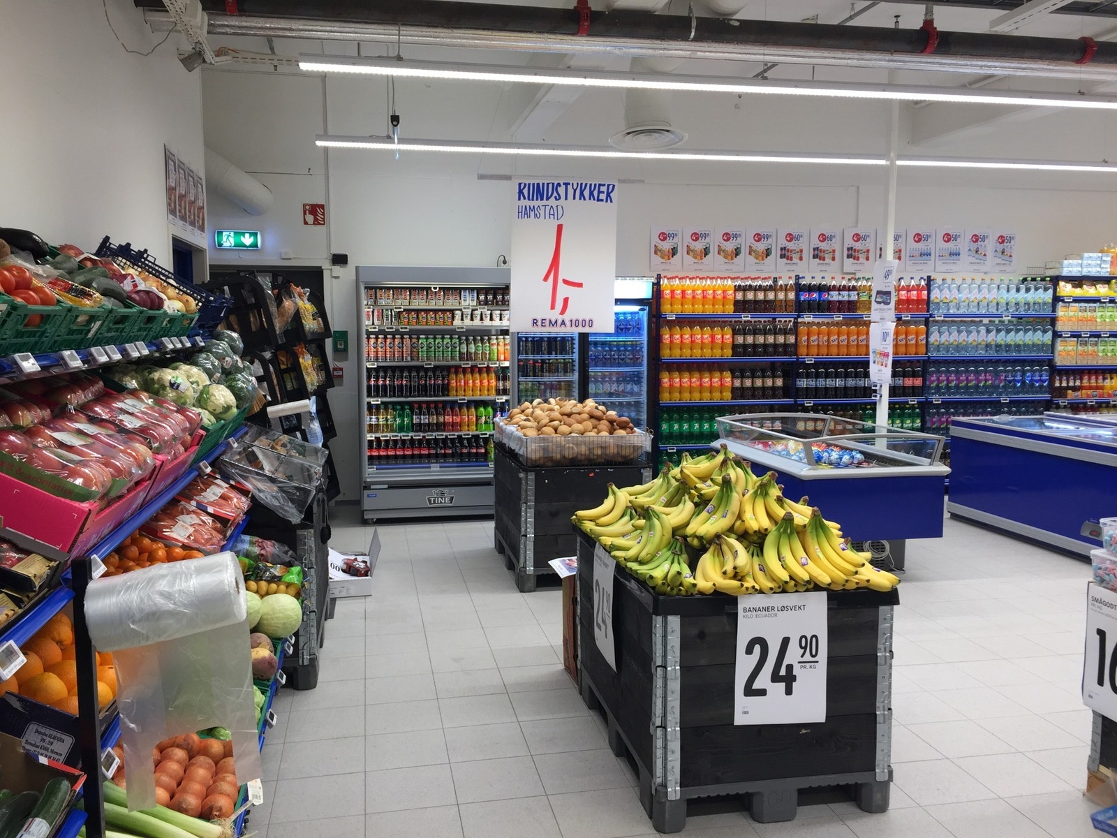 Søndagsbutikken til Rema er på ca. 98 kvm og er også ledig. Endelig utforming kan avtales. Galleribilde