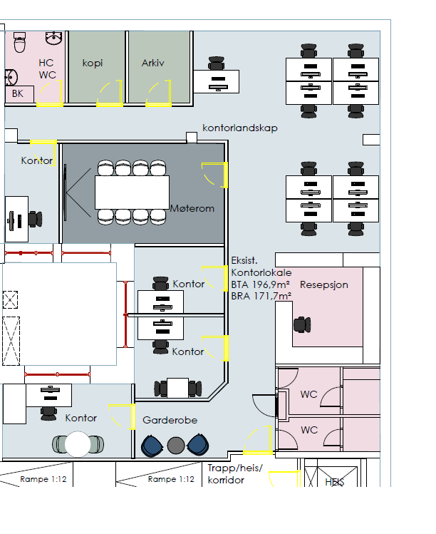 Dronningens gate 8B - Kontor 2.etg. Galleribilde