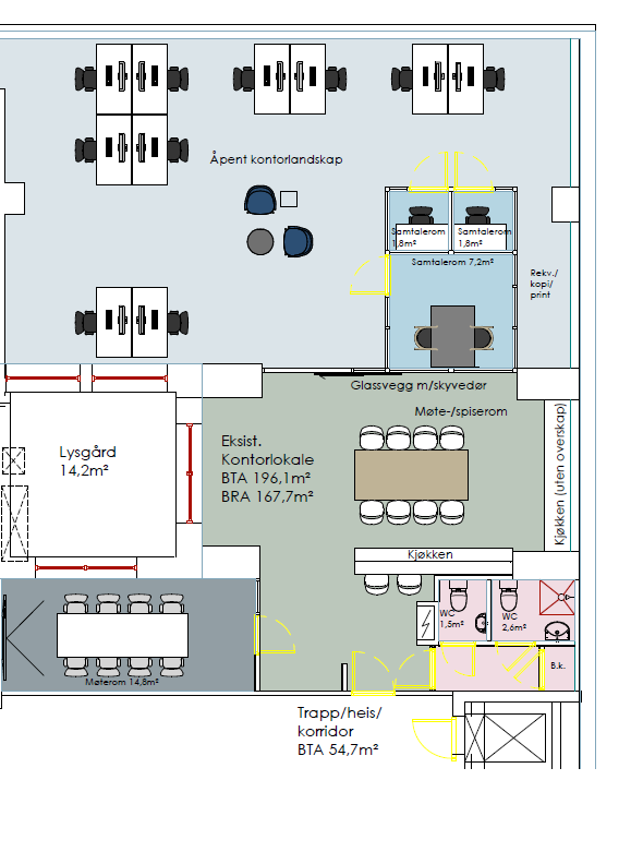 Dronningens gate 8B - Kontor 2.etg. Galleribilde