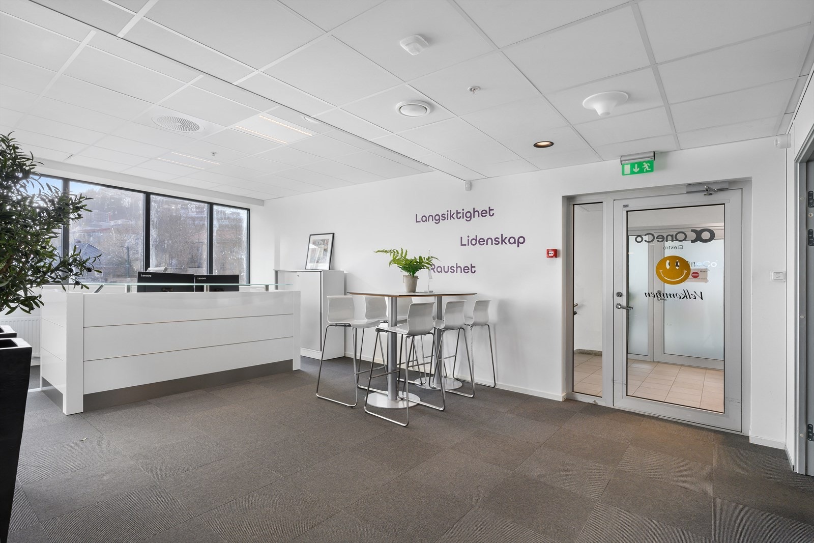 Representativt resepsjonsområde Galleribilde