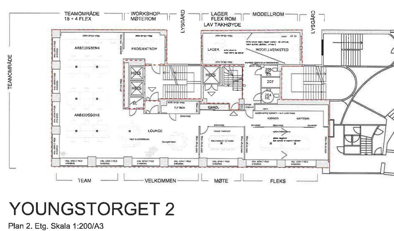 Planskisse 2. etasje Galleribilde