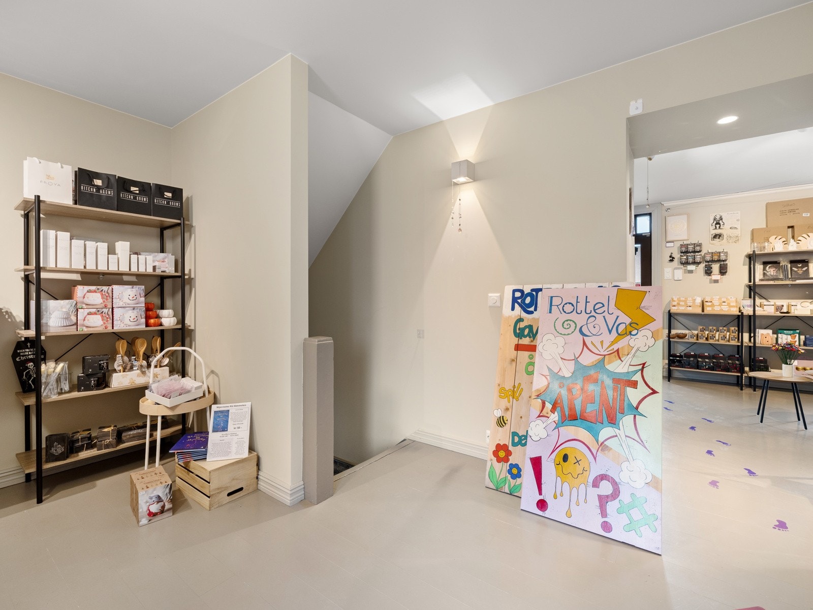 I lokalene drives det i dag butikk og neglsalong. Galleribilde